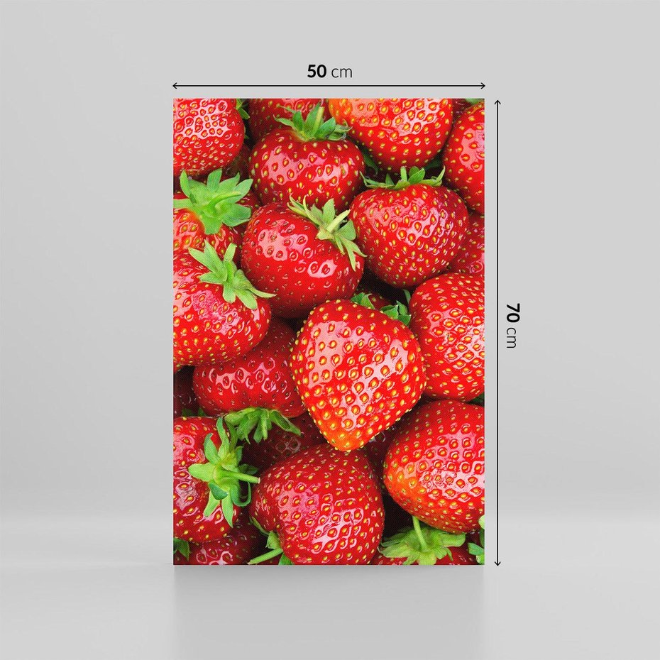 Obraz na płótnie 50x70 - Słodkie kuszenie - truskawki, owoce