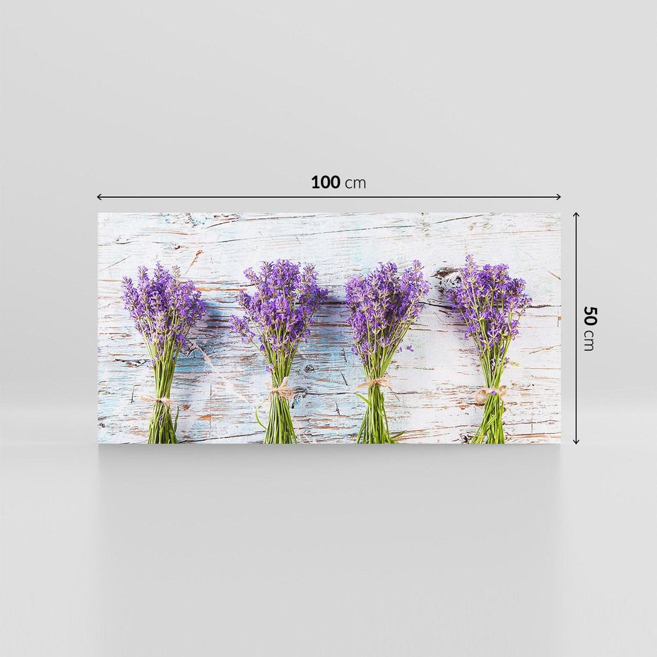 Obraz na płótnie 100x50 - Urok lawendowych pól - lawenda, kawiaty