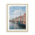 Plakat w ramie 50x70 - Wibracje Miejskiego Klimatu - Dania, Kopehaga - rama drewno