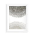 Plakat w ramie 50x70 - Impresje Energii - rozmyte cienie, abstrakcja - rama biała