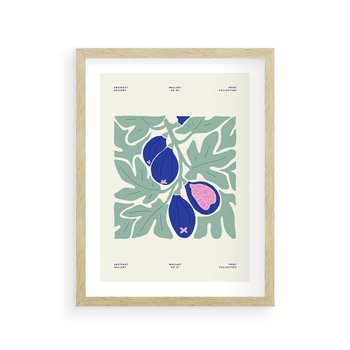 Plakat w ramie 30x40 - Symfonia Przestrzeni - figi, plakat - rama drewno