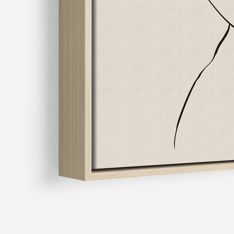 Obraz w ramie 50x70 - Bezkresny Taniec - kobieta, szkic - rama drewno