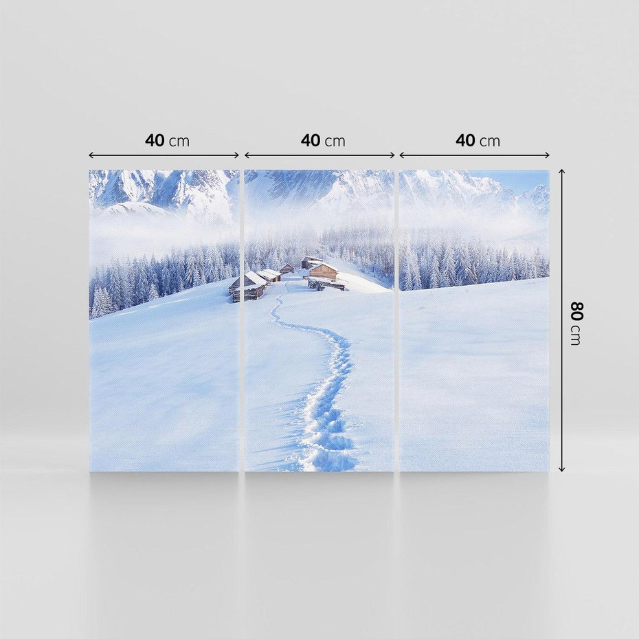 Obraz na płótnie 120x80 - Magia zimowych gór - zima, góry