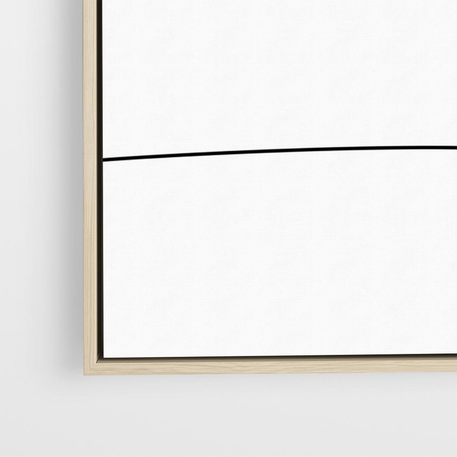 Obraz w ramie 120x80 - Linie Wewnętrznej Refleksji - line art, szkic - rama drewno