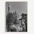Obraz w ramie 70x100 - Pustynny Klimat - czarno białe zdjecie, pustynia - rama drewno