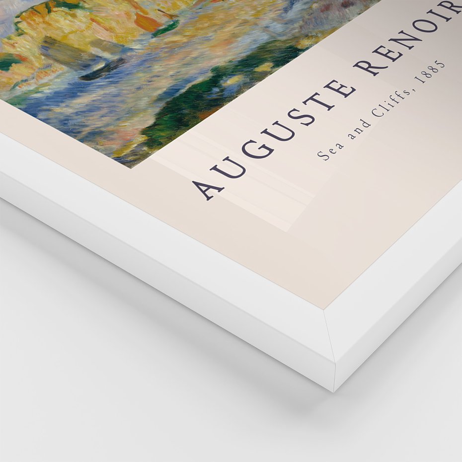 Zestaw obrazy w ramie 30x40 galeria - Impresjonizm, Monet, Renoir - rama biała