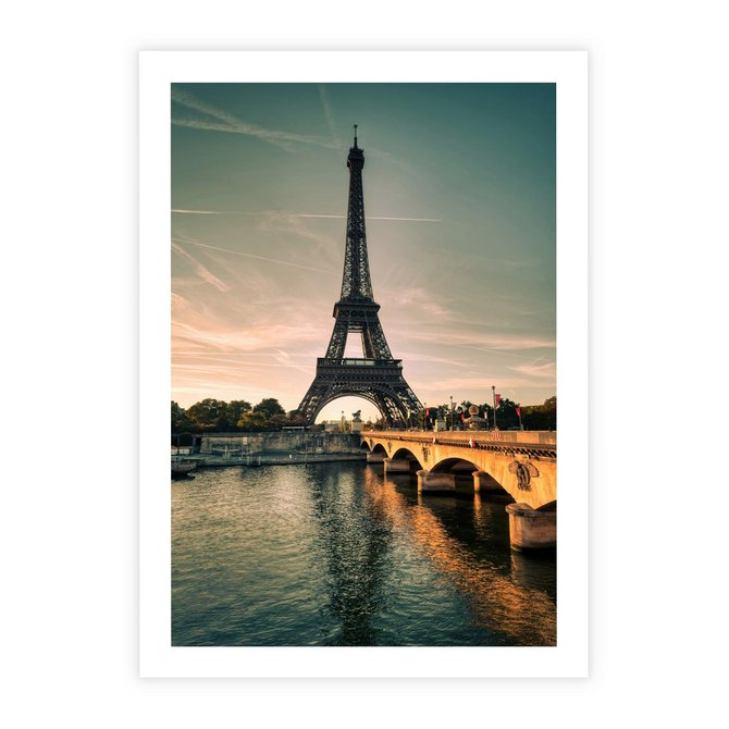 Plakat bez ramy 21x30 - Paryski Szczyt - Paryż, wieża