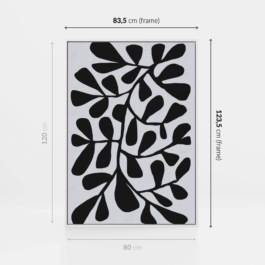 Obraz w ramie 80x120 - Echa Wyobraźni - matisse, sztuka nowoczesna - rama biała