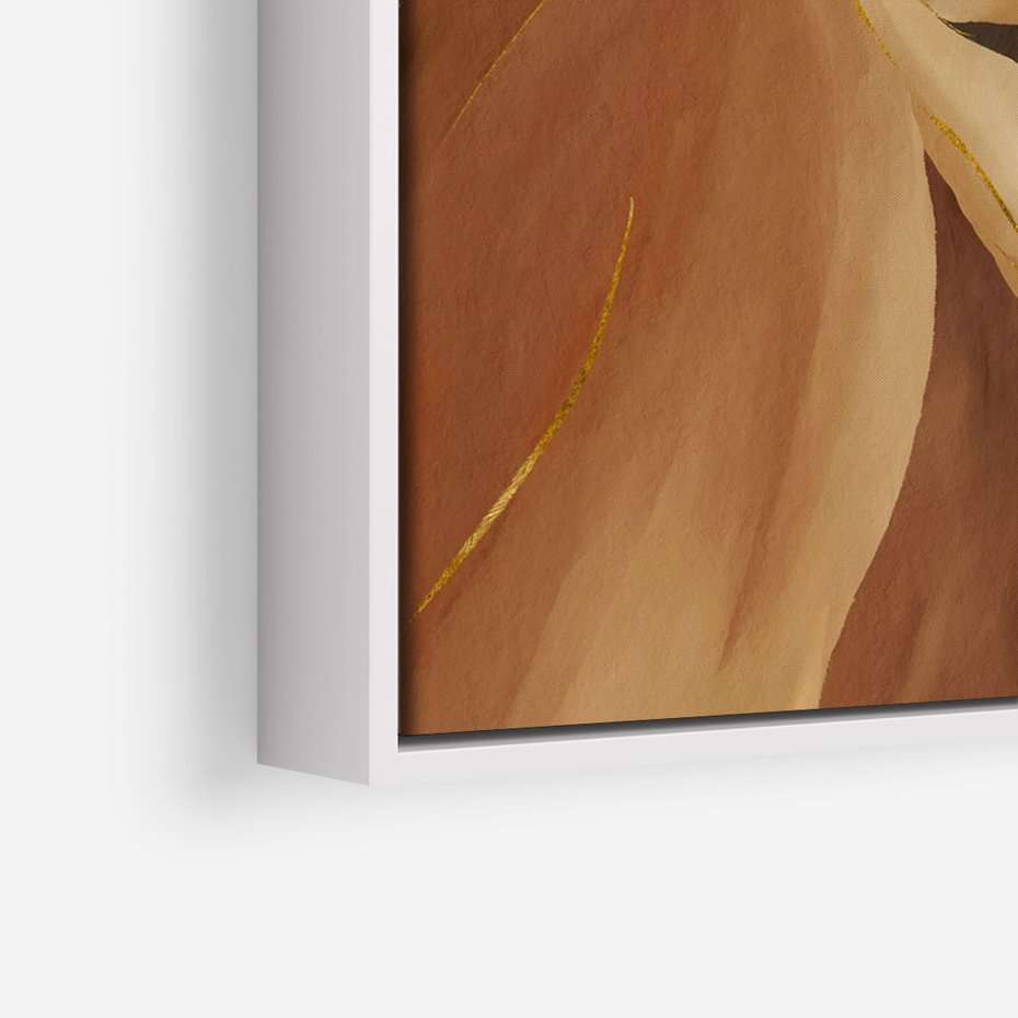 Obraz w ramie 70x100 - Wyraz Luksusu - sztuka, nowoczesna - rama biała