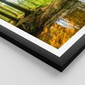 Plakat w ramie 40x50 - Las nad Wodą - las, woda - rama czarna