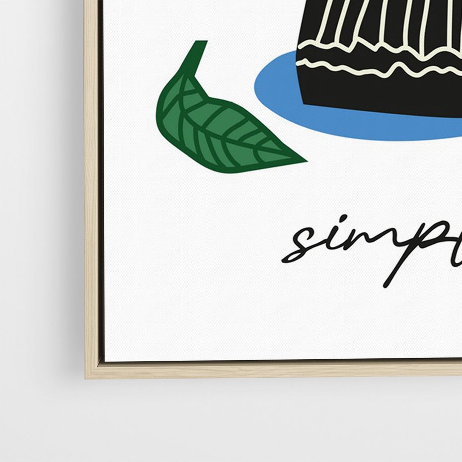 Obraz w ramie 50x70 - Tajemnicze Wibracje - tygrys, kwiaty - rama drewno