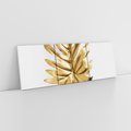 Obraz na płótnie 90x30 - Ponadczasowy Urok - złote, liście