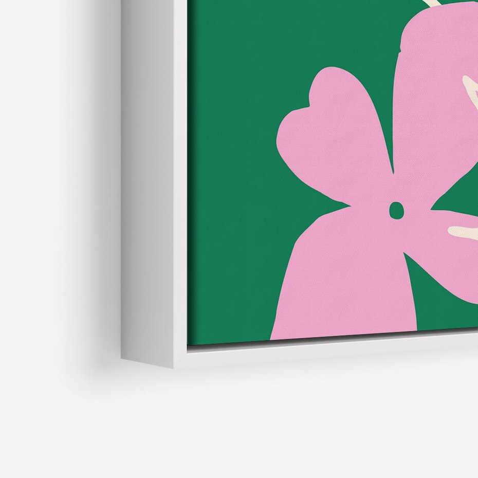 Obraz w ramie 80x80 - Wewnętrzne Fale - abstrakcyjny plakat, boho styl - rama biała