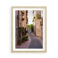 Plakat w ramie 50x70 - Miłość na Romantycznej Uliczce - romantyczna, uliczka - rama drewno