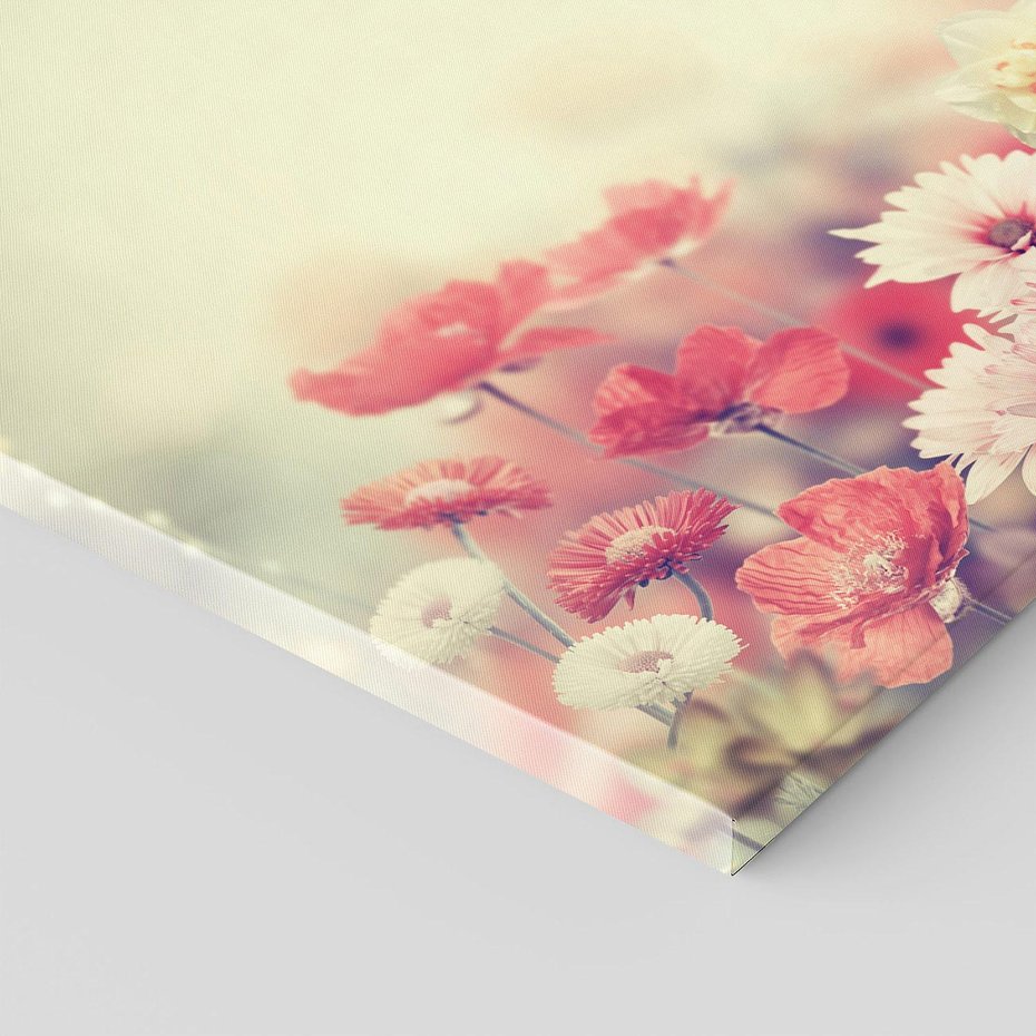 Obraz na płótnie 50x50 - Delikatne kwiaty pastelowe - kwiaty, pastelowe