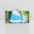 Obraz na płótnie 140x70 - Palmy tańczące na tropikalnej plaży - palmy, plaża
