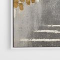 Obraz w ramie 50x50 - Malowane impresje zmysłów - abstrakcyjne plamy, linie - rama biała