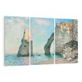 Obraz na płótnie 120x80 - Klify Étretat (1885), Claude Monet - Reprodukcja - reprodukcja, obraz na płótnie