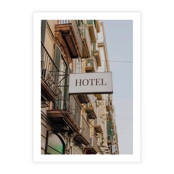 Plakat bez ramy 40x50 - Magiczne Spacery - hotel, uliczka