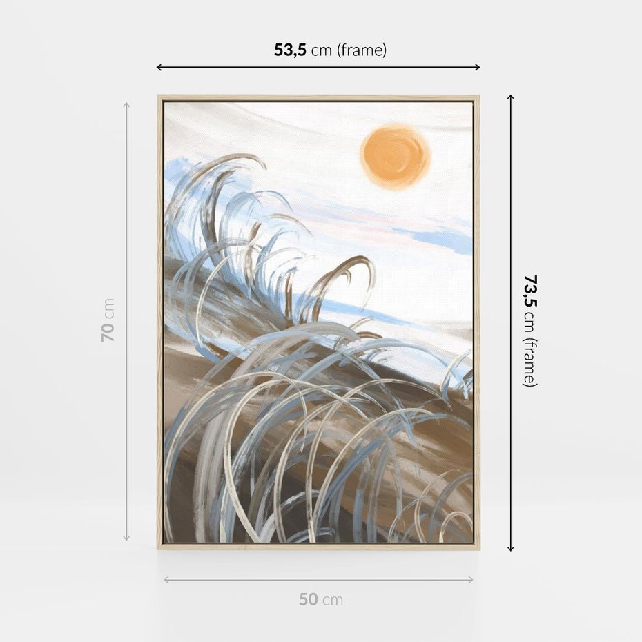 Obraz w ramie 50x70 - Zaklęty Wschód - akwarela, obraz - rama drewno