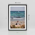 Plakat w ramie 50x70 - Relaks na Plaży - wakacje, plaża - rama czarna