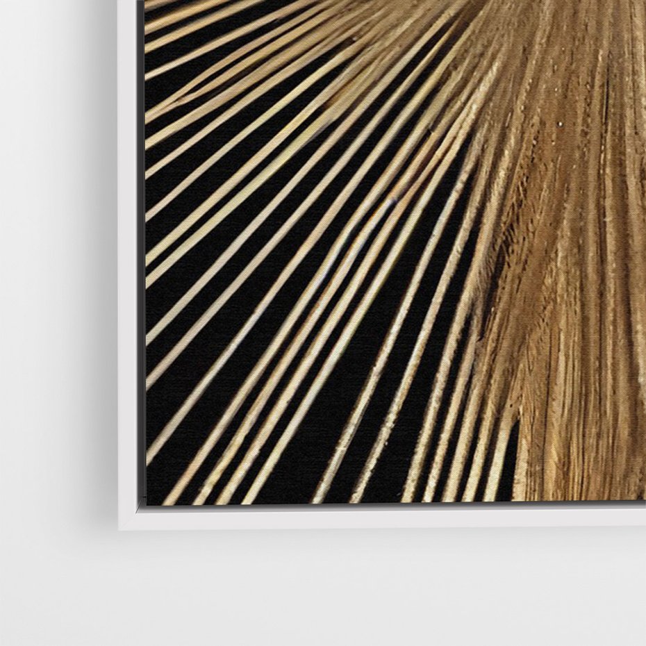 Obraz w ramie 70x100 - Metaliczne Boho Abstrakcje - boho, słońce - rama biała