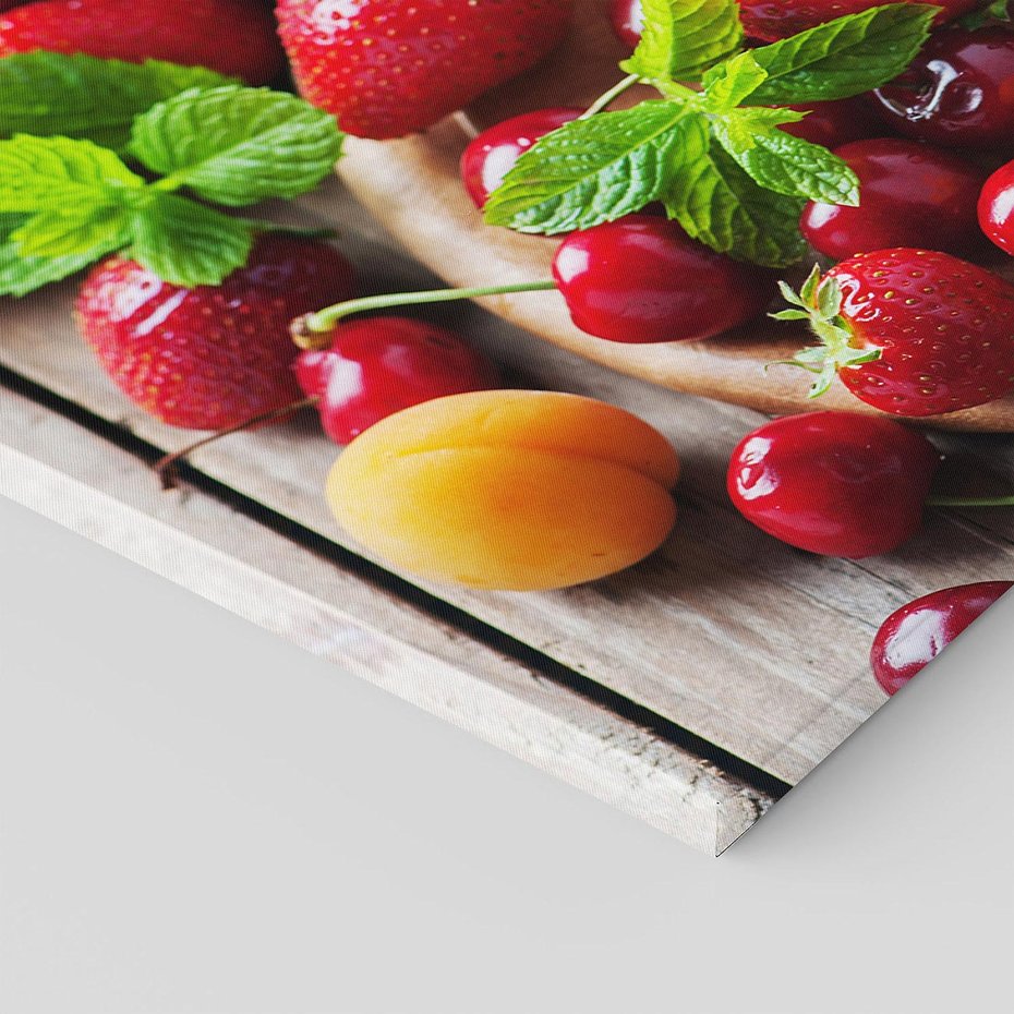 Obraz na płótnie 50x50 - Owoce w restauracji artystycznie - owoce, restauracja