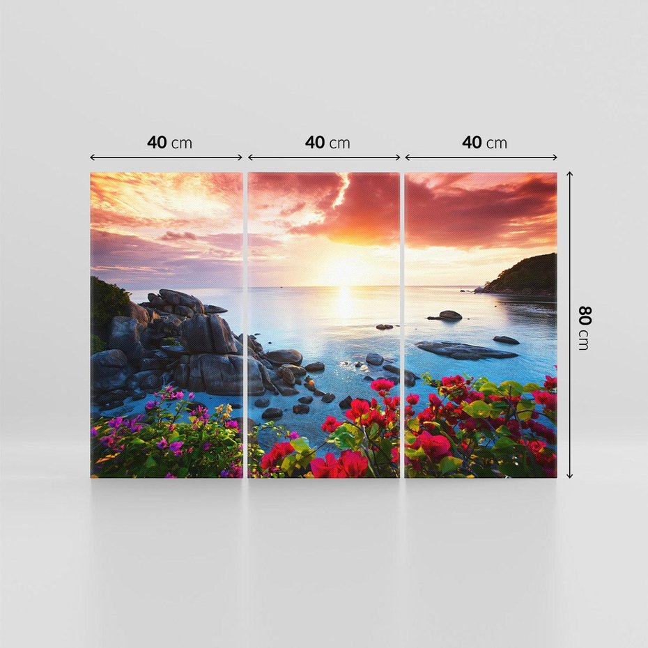 Obraz na płótnie 120x80 - Rajskie plaże Tajlandii - Tajlandia, plaża