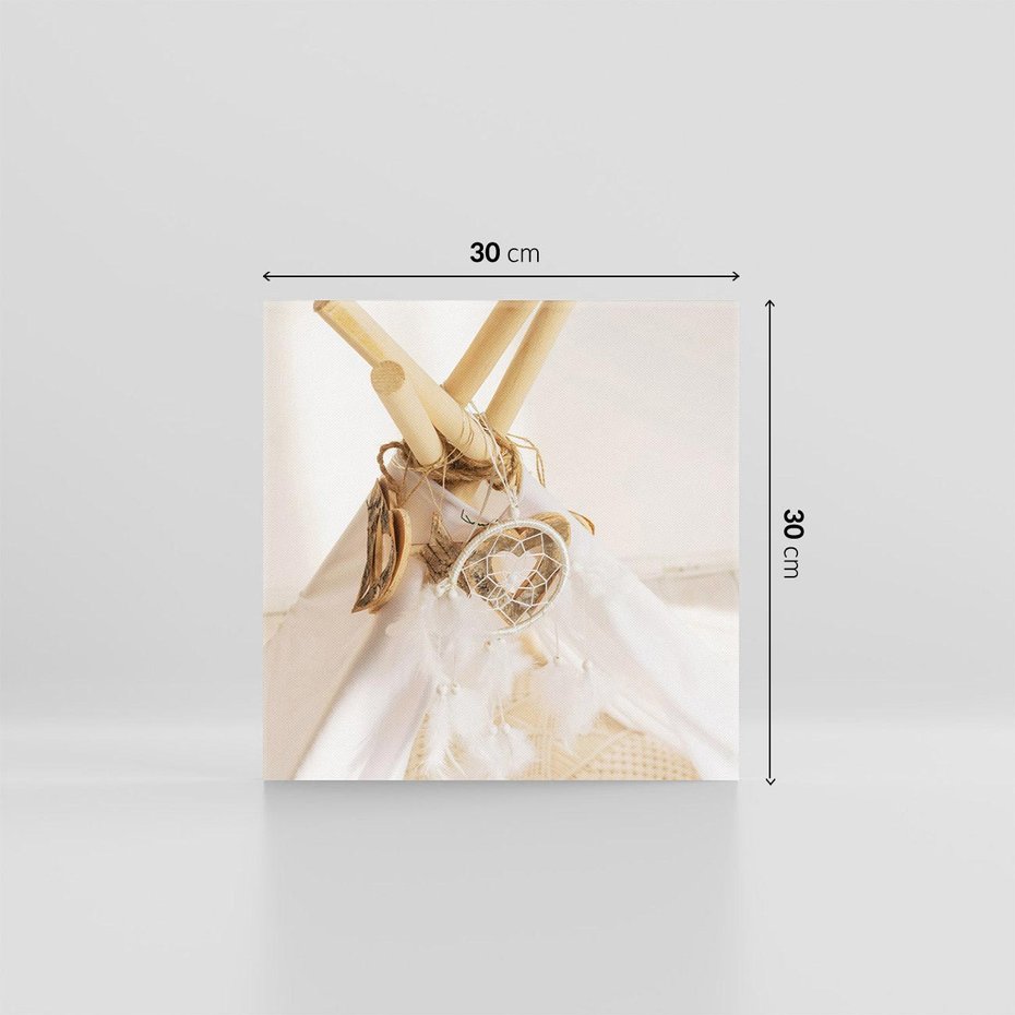 Obraz na płótnie 30x30 - Oaza Swobodnego Stylu - boho, tipi