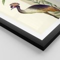Plakat w ramie 30x40 - Kwiatowa Ekspresja - japońska sztuka, ptak - rama czarna