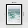 Plakat w ramie 30x40 - Wzburzony Żywioł - morze, ocean - rama czarna