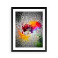 Plakat w ramie 40x50 - Ekspresja Graffiti - farba, graffiti - rama czarna
