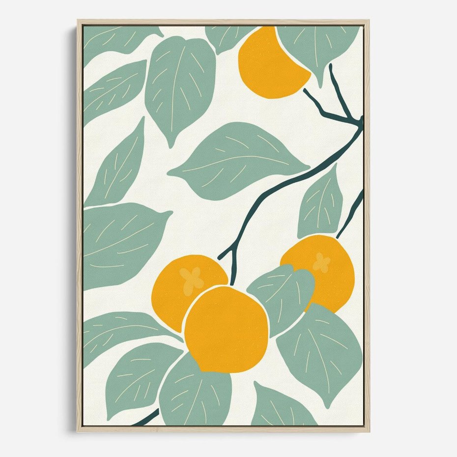 Obraz w ramie 80x120 - Wewnętrzna Melodia - plakat, nowoczesna sztuka - rama drewno