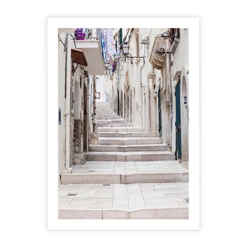Plakat bez ramy 30x40 - Urokliwa uliczka w perspektywie - uliczka, perspektywa