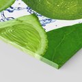 Obraz na płótnie 80x120 - Świeże limonki - limonki, woda