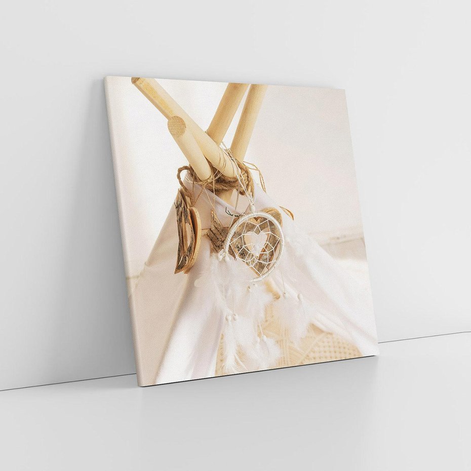 Obraz na płótnie 30x30 - Oaza Swobodnego Stylu - boho, tipi