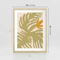 Plakat w ramie 30x40 - Konturem Zmiękczane - minimalistyczny obraz, nowoczesny - rama drewno