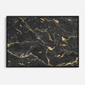 Obraz w ramie 100x70 - Egzotyczny Blask - marmur, złoto - rama czarna