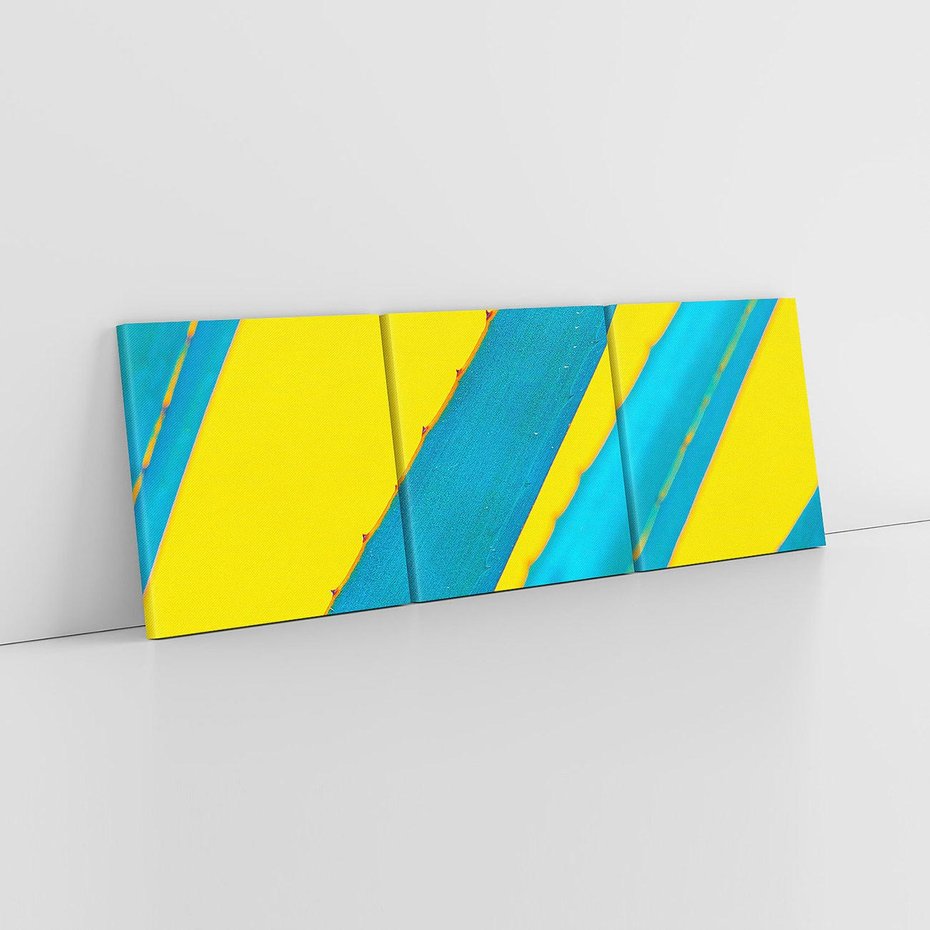 Obraz na płótnie 120x40 - Świeżość Natury - aloes, liście