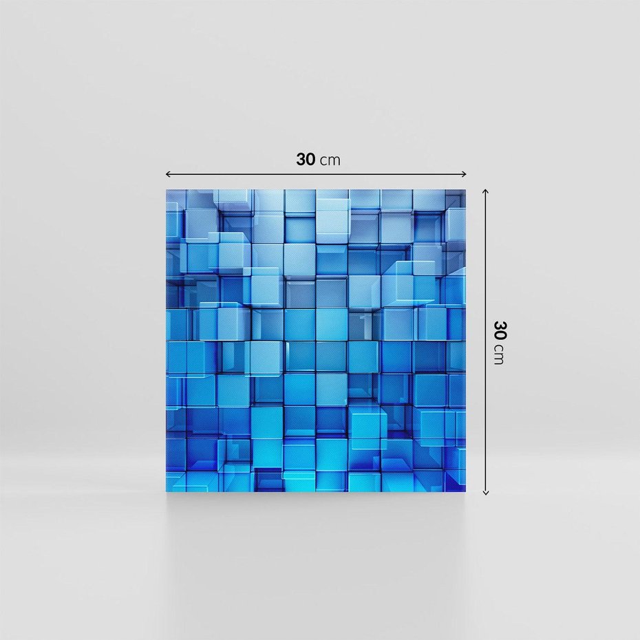 Obraz na płótnie 30x30 - Abstrakcyjne 3D: Kolorowe bloki - abstrakcja, 3d
