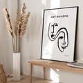 Plakat bez ramy 30x40 - Rozbijające Granice Boho - boho sztuka, twarze