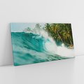 Obraz na płótnie 140x70 - Rajskie Wybrzeże - fotografia, duża fala