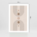 Plakat bez ramy 21x30 - Zgeometryzowane Wizje - boho plakat, minimalizm