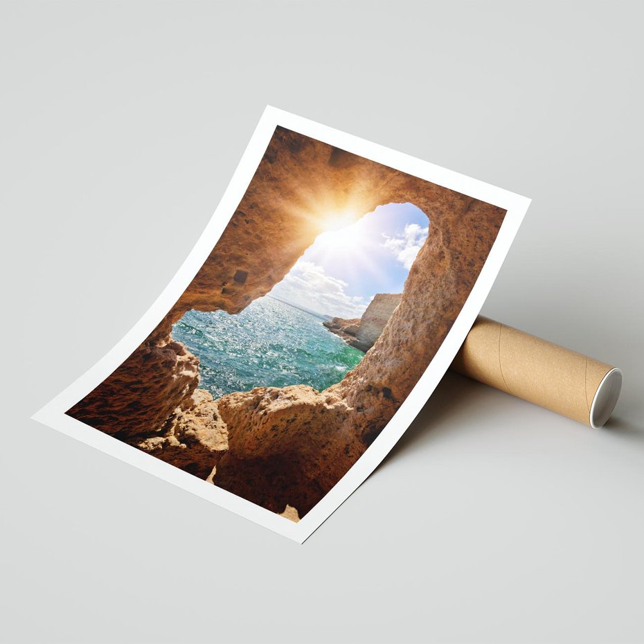 Plakat bez ramy 21x30 - Potęga Natury - morze, klify