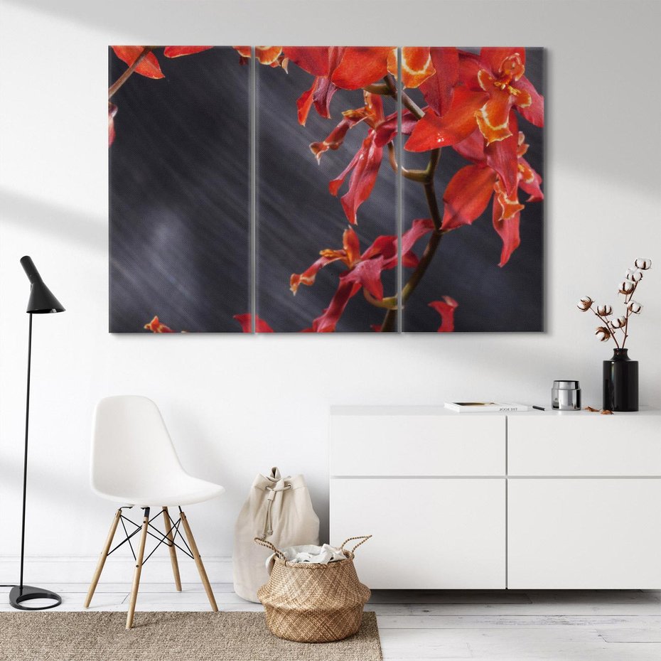 Obraz na płótnie 120x80 - Kolorowy Raj - kwiaty, tropikalne