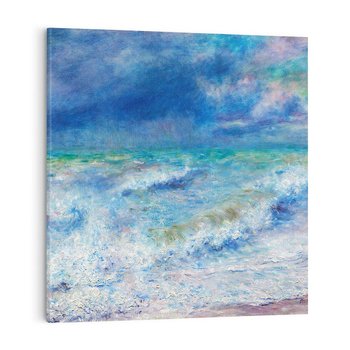 Obraz na płótnie 80x80 - "Seascape" (1897), Pierre-Auguste Renoir - Reprodukcja - reprodukcja, obraz na płótnie