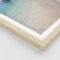 Plakat w ramie 50x70 - Rajski klimat plaży tropikalnej - plaża, tropiki - rama drewno
