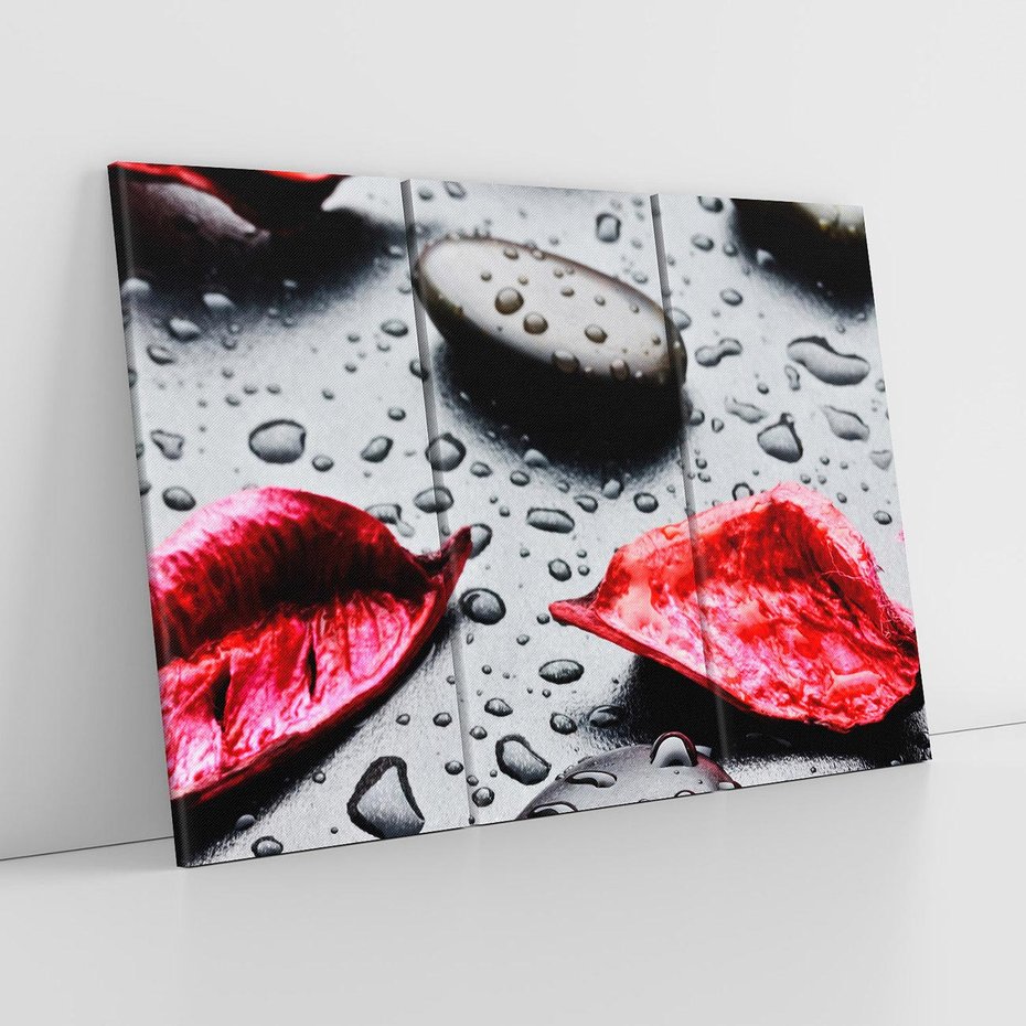 Obraz na płótnie 120x80 - Spa wśród Natury - spa, kamienie