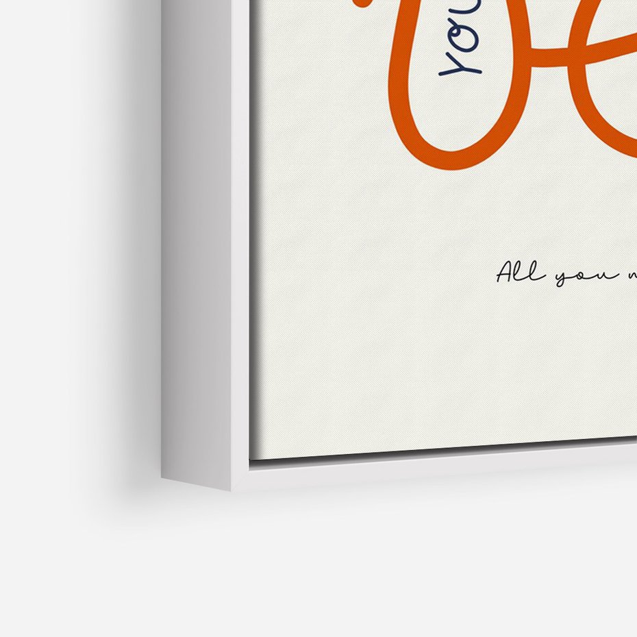 Obraz w ramie 70x100 - Pastelowa Siła Miłości - miłość, love - rama biała