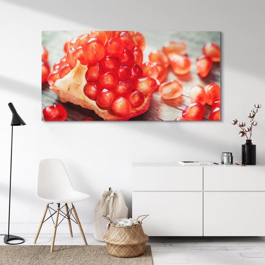 Obraz na płótnie 120x60 - Granatowa Inspiracja Kuchni - granat, kuchnia